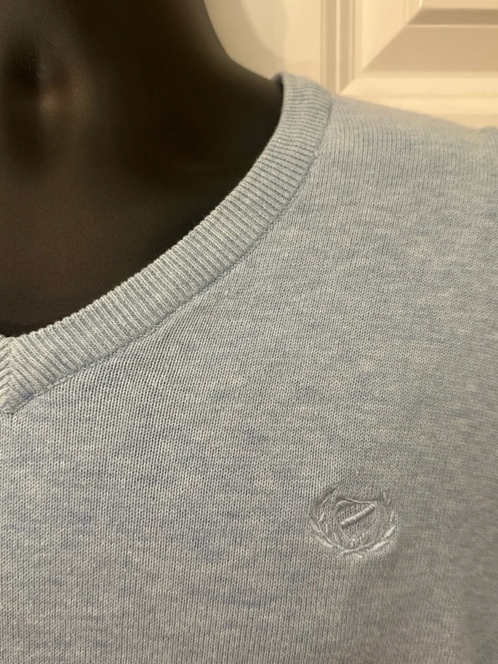 Club room Men’s Light Blue V-Neck Men's Sweater